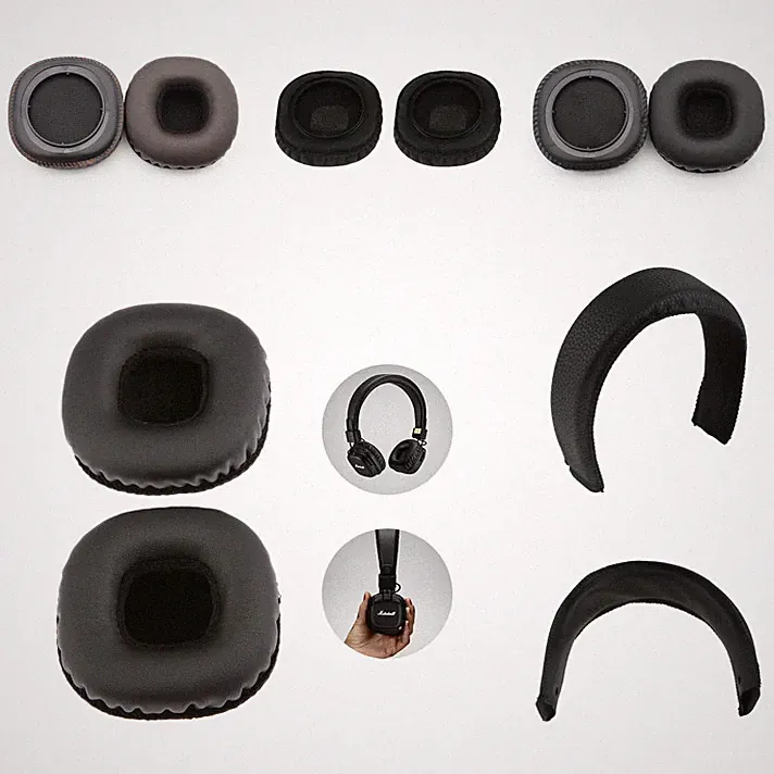 1-Paar Ersatz Ohr Pad Stirnband für MARSHALL Mid Bluetooth/MID ANC Kopfhörer