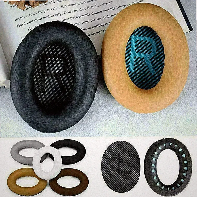 1 Paar Ersatz OHRPOLSTER Pad für Bose QuietComfort 35 QC35 wireless II Leder