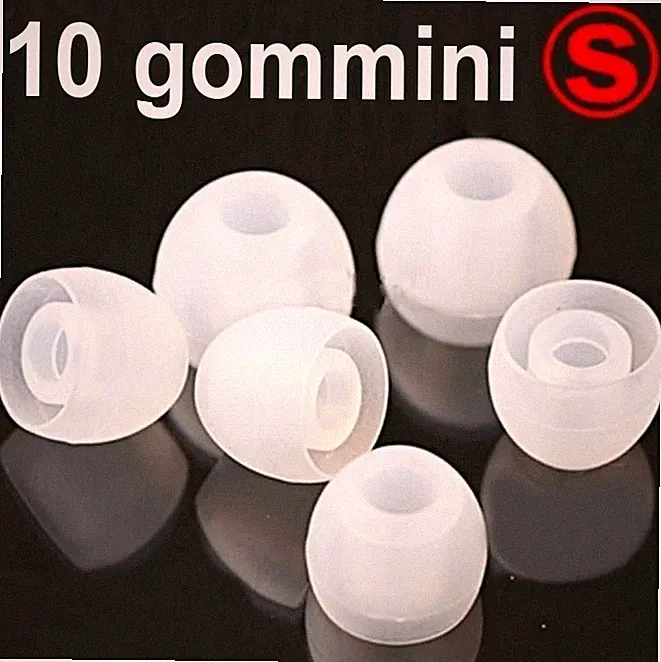 10 ERSATZGUMMIS BLUETOOTH KOPFHÖRER KOPFHÖRER WEISS GRÖSSE S