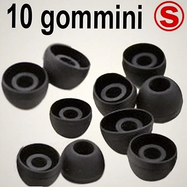 10 ERSATZGUMMIS KOPFHÖRER BLUETOOTH KOPFHÖRER KOPFHÖRER SCHWARZ GRÖSSE S