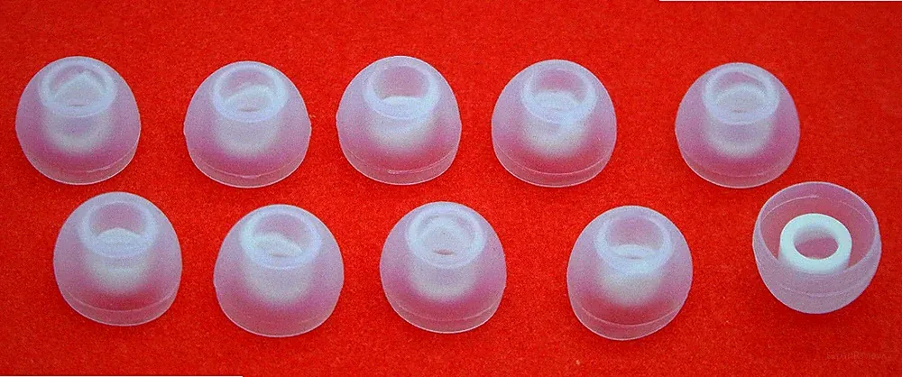 10 X in Ear Stöbsel Ohrstöpsel Gummi Silicon Universal Headset Kopfhörer Gr. M