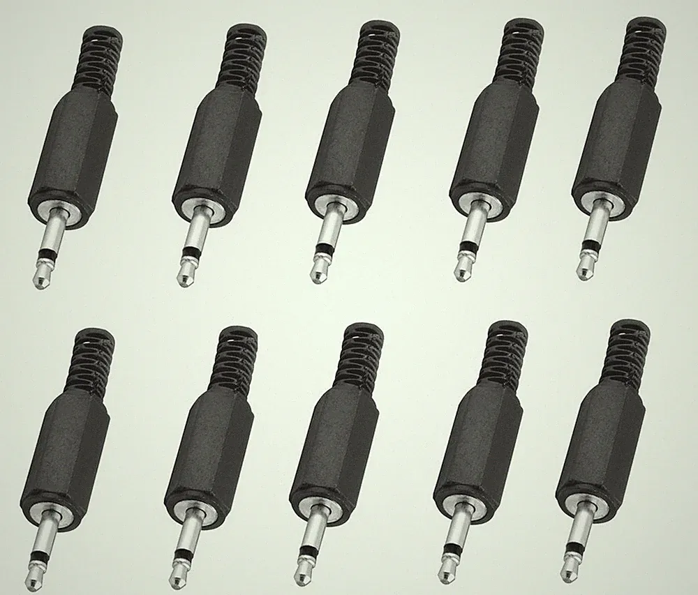 10 x Klinkenstecker 3,5mm mono - Klinke Klinken Stecker