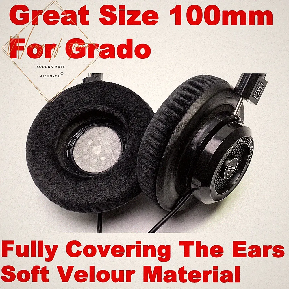 100mm Velour Over Ear Pad For Grado SR60e SR80e SR325e SR125e SR225e Headphone