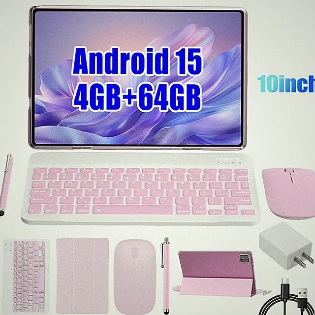 10in Android Kinder Kamera Tablet Bluetooth 64GB WiFi Doppelkamera Komplettset