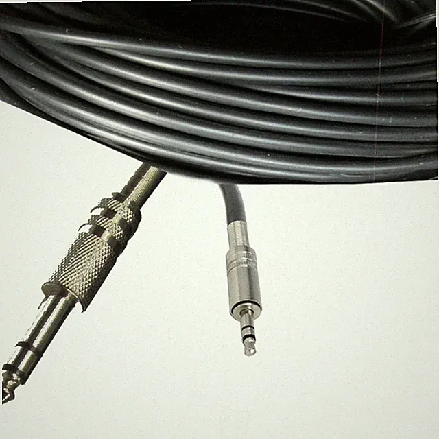 10m 3,5mm auf 6,3 mm Anschluß Kabel Klinke Klinken Metall STECKER Premium stereo