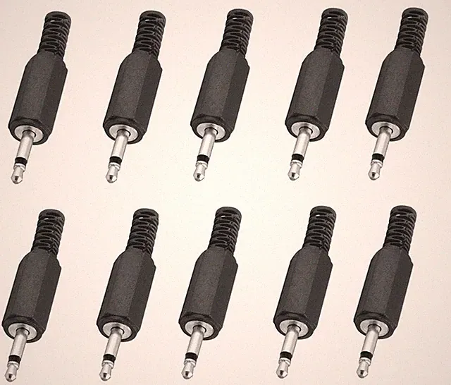 10x 3,5mm Klinkenstecker mono Klinke Klinken Stecker