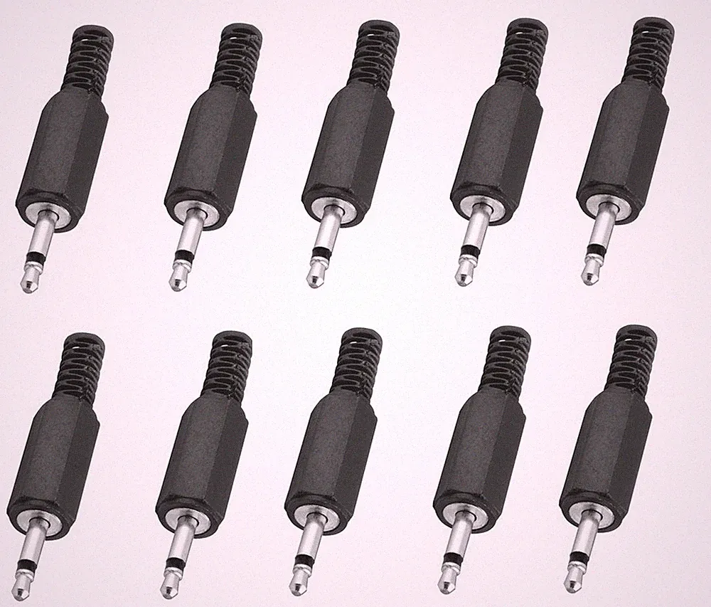 10x MONO Klinkenstecker 3,5mm - Klinke Klinken Stecker . löt