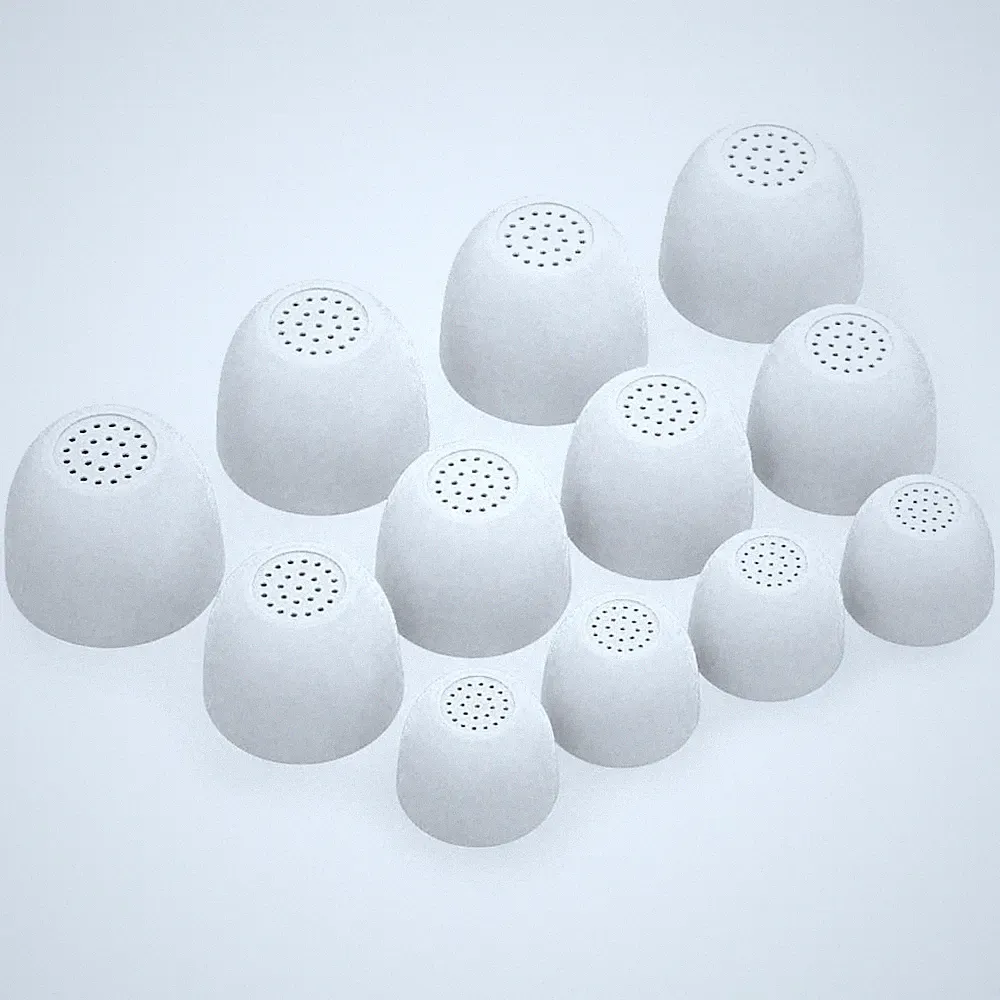 12 x Silikon Ohrhörer Gummi Tipps Für Samsung Galaxy Buds FE Kopfhörer in Weiß
