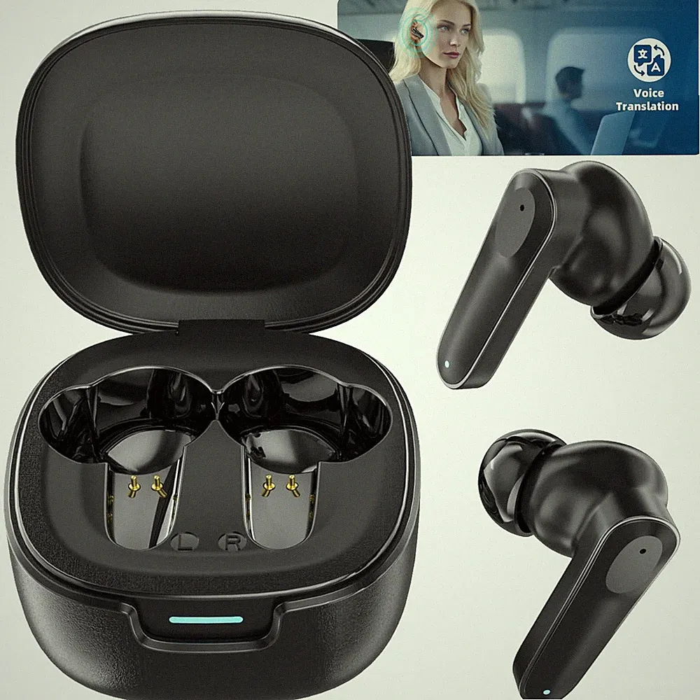 139 Sprachen Übersetzer Kopfhörer Bluetooth Sprachübersetzer Ohrhörer für Reisen