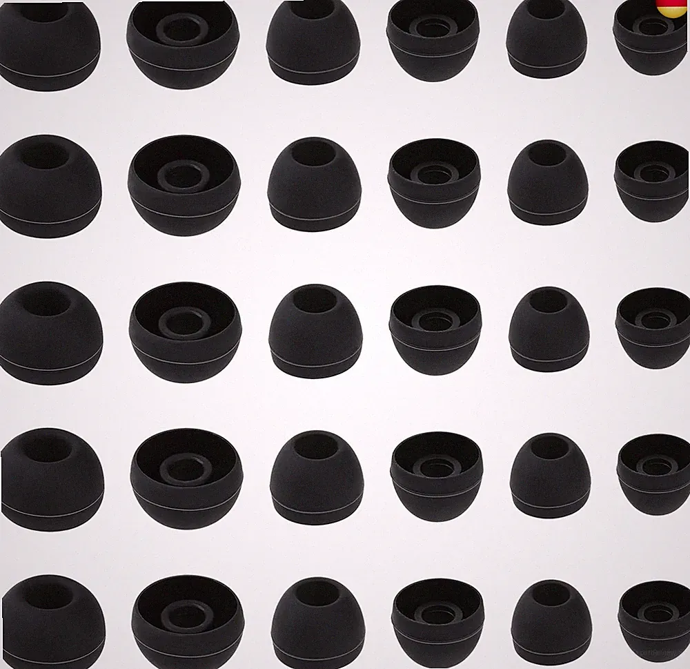 15 Paar Ersatz Silikon Ohrstöpsel Aufsatz In-Ear Gummi Silikon Ohrpolster