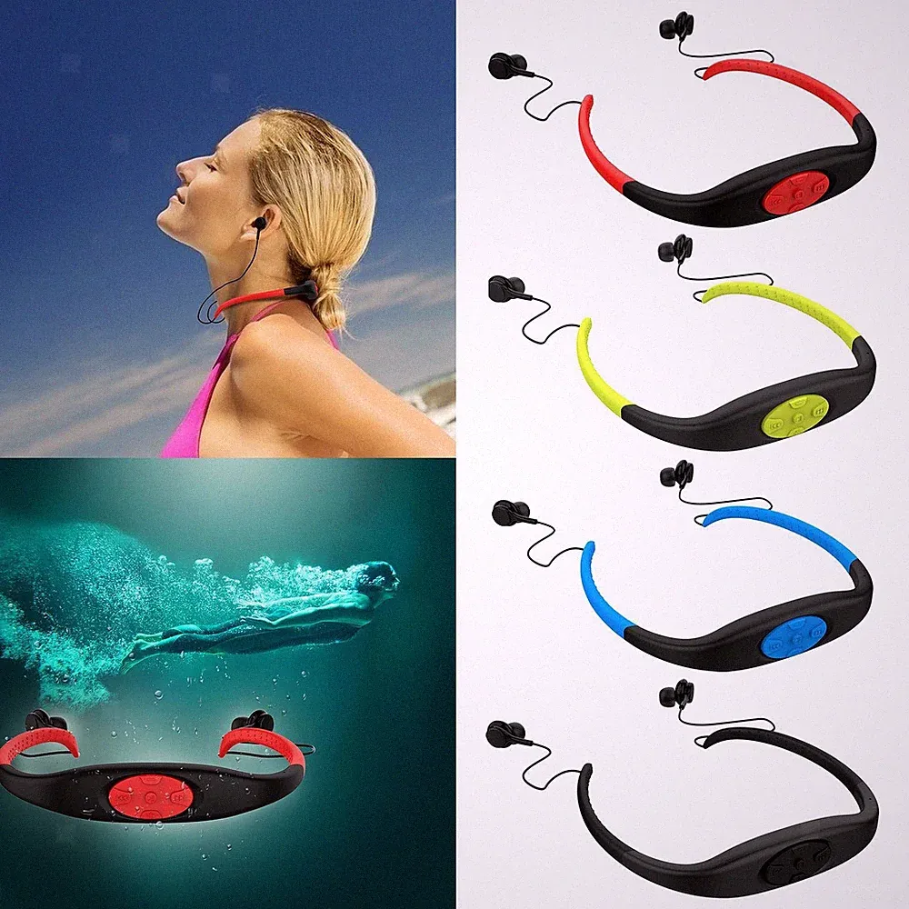 168Plus MP3 Player Kopfhörer FM Radio IPX8 Wasserdichtes Schwimmen Tauchen