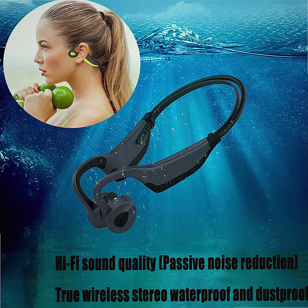 16G MP3-Player Bluetooth-Kopfhörer Wasserdichte Fit for Sport Schwimm Earphone