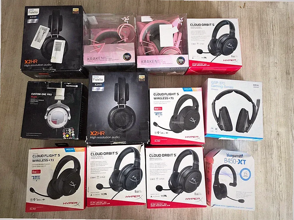 18x Gaming/Büro/Office Headsets Kopfhörer Konvolut Sennheiser/Hyper X/Philips