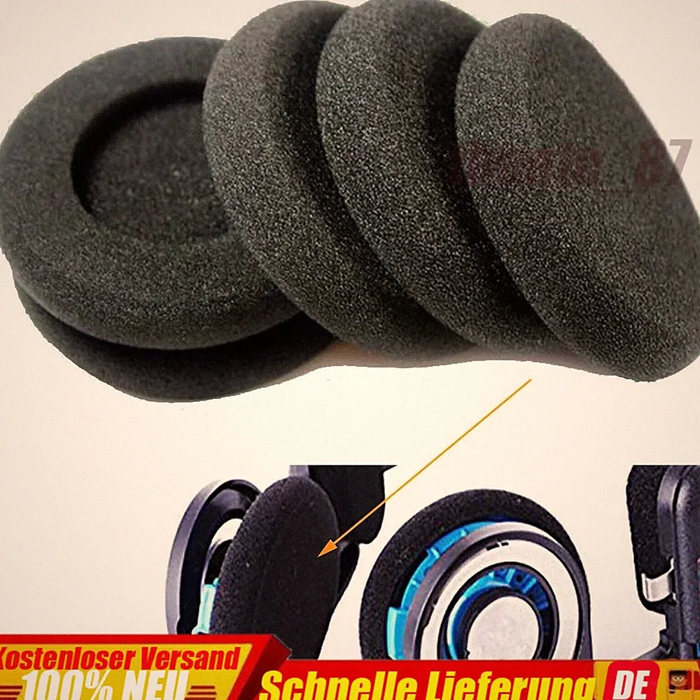 2-6x Ohrkissen Ohrpolster für Koss Porta Pro, Sennheiser, Sony, AKG Kopfhörer