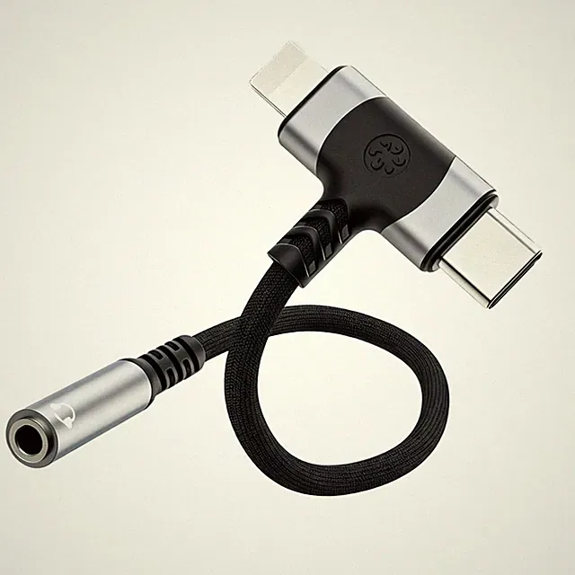 2-in-1 für USB-C & Lightning auf 3,5 mm Kopfhöreradapter - HiFi Audio Adapter