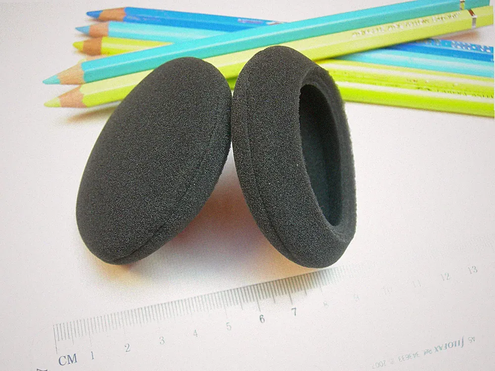 2 Ohrpolster Schaumstoff 65mm passend an Logitech H600 Headset