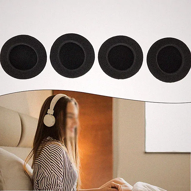 2 Paar Ohrpolster decken In-Ear Weichschaum Schwamm 50 mm Für Logitech Langlebig