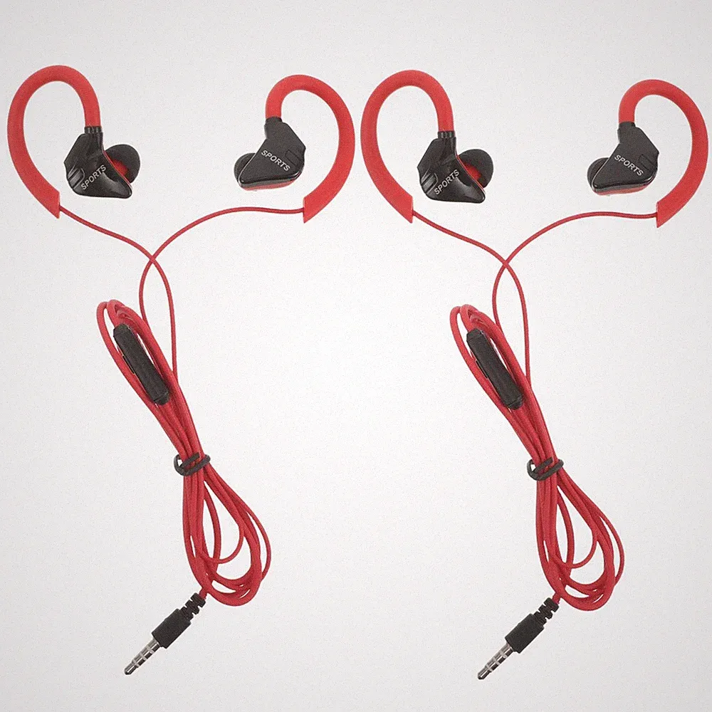 2 Pcs Kopfhörer Sport in Ear Jogging Schweißsicherer Ohrhörer Sportohrknospen