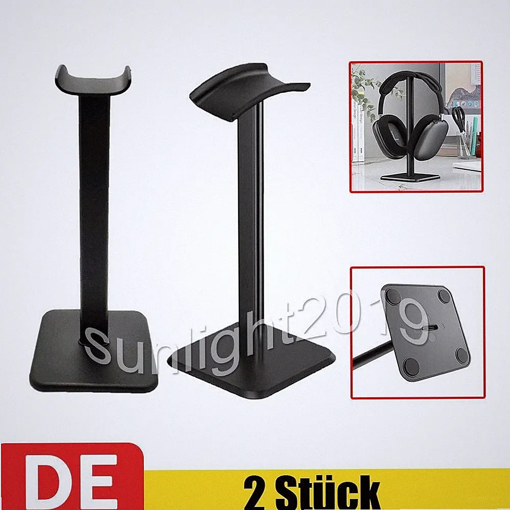 2 Stk. Kopfhörer Halterung Headset Halter Kopfhörer Ständer Aufsteller Aufhänger