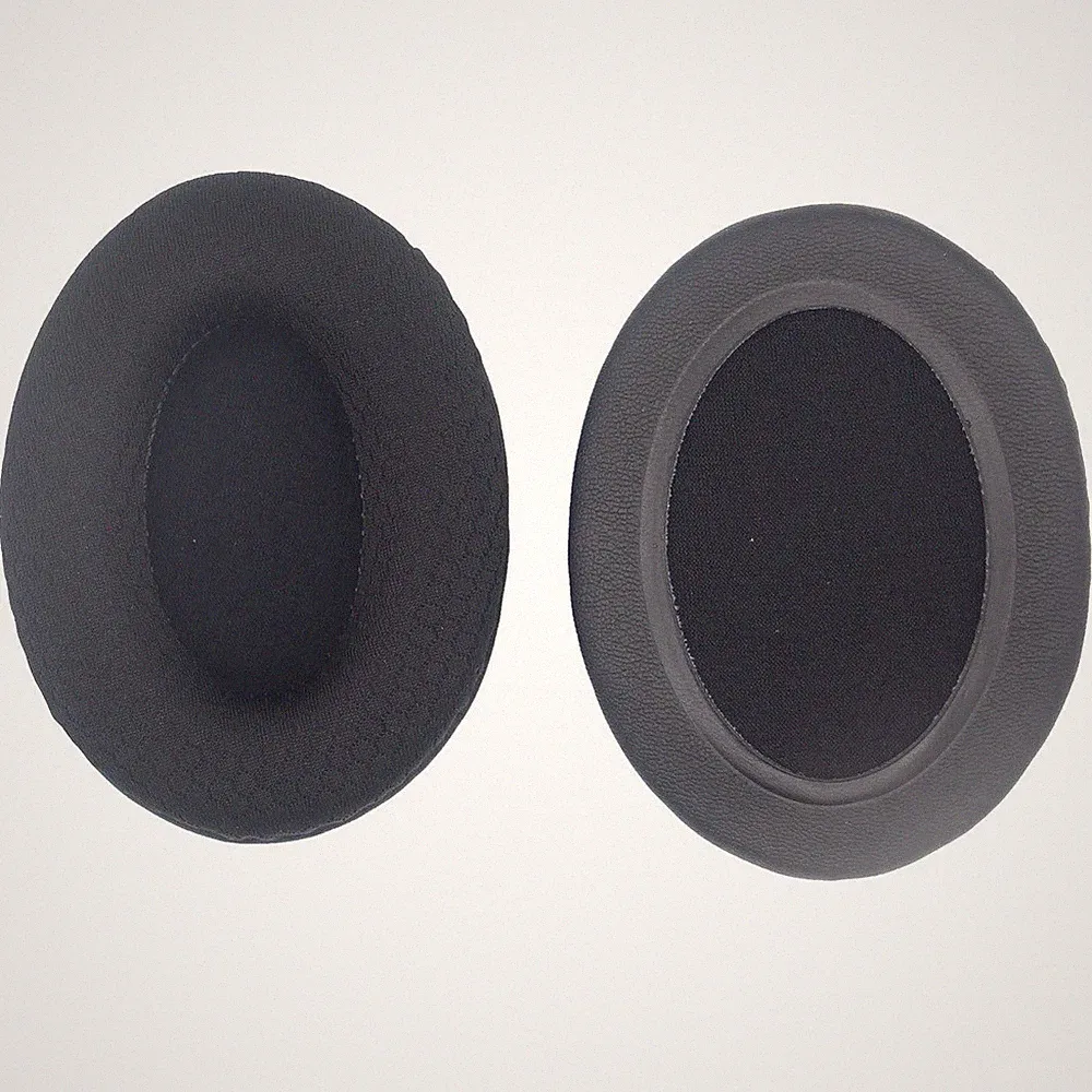 2 Stück 80 x 60 mm Schwarz Ohrpolster für Over Ear Kopfhörer Gaming Headset