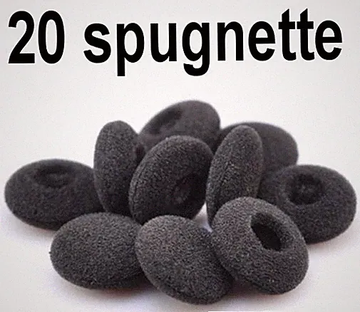 20 ERSATZSCHWÄMME SCHWAMM KOPFHÖRER ABDECKUNGEN KOPFHÖRER SCHUTZ SCHWARZ 18mm