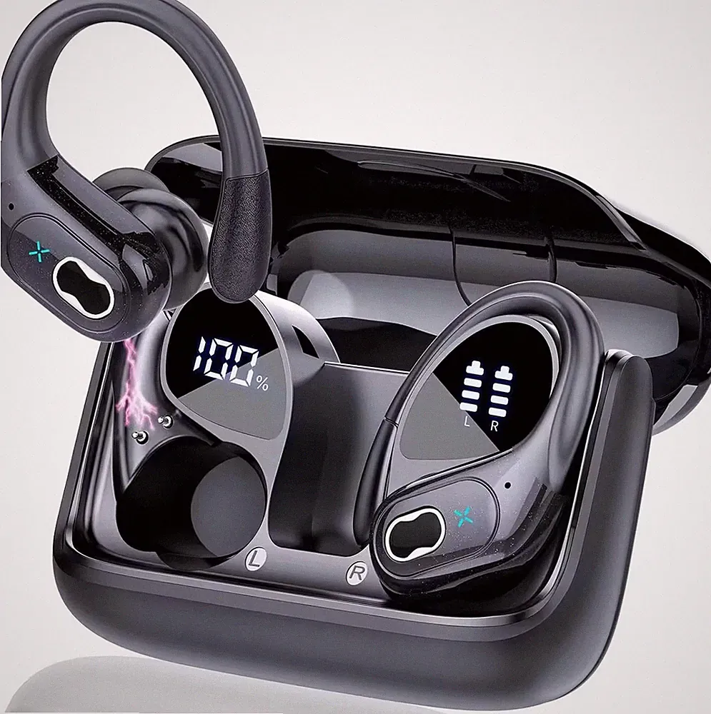2023 Bluetooth 5.3 Kopfhörer Sport, Kopfhörer Kabellos Bluetooth NoiseCancelling