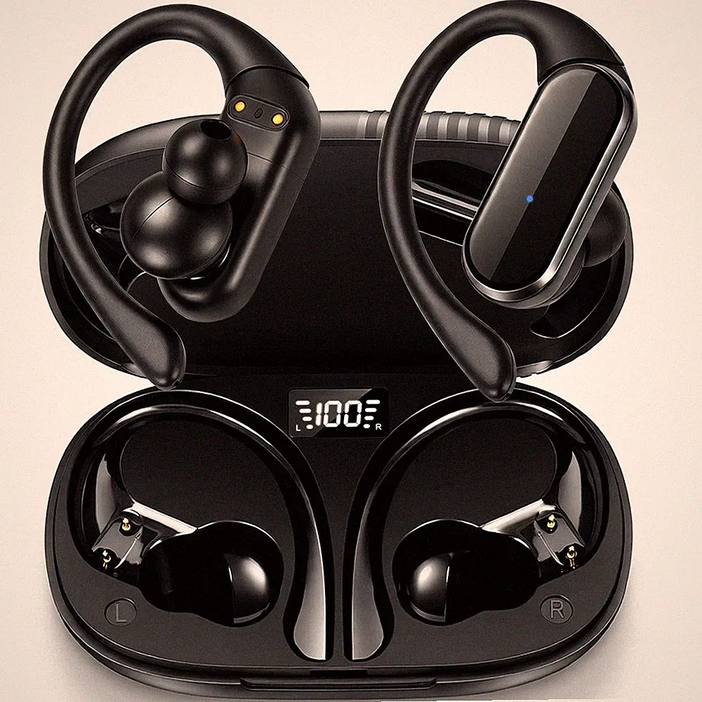 2025 Bluetooth 5.3 Kopfhörer Sport, Kopfhörer Kabellos Bluetooth NoiseCancelling