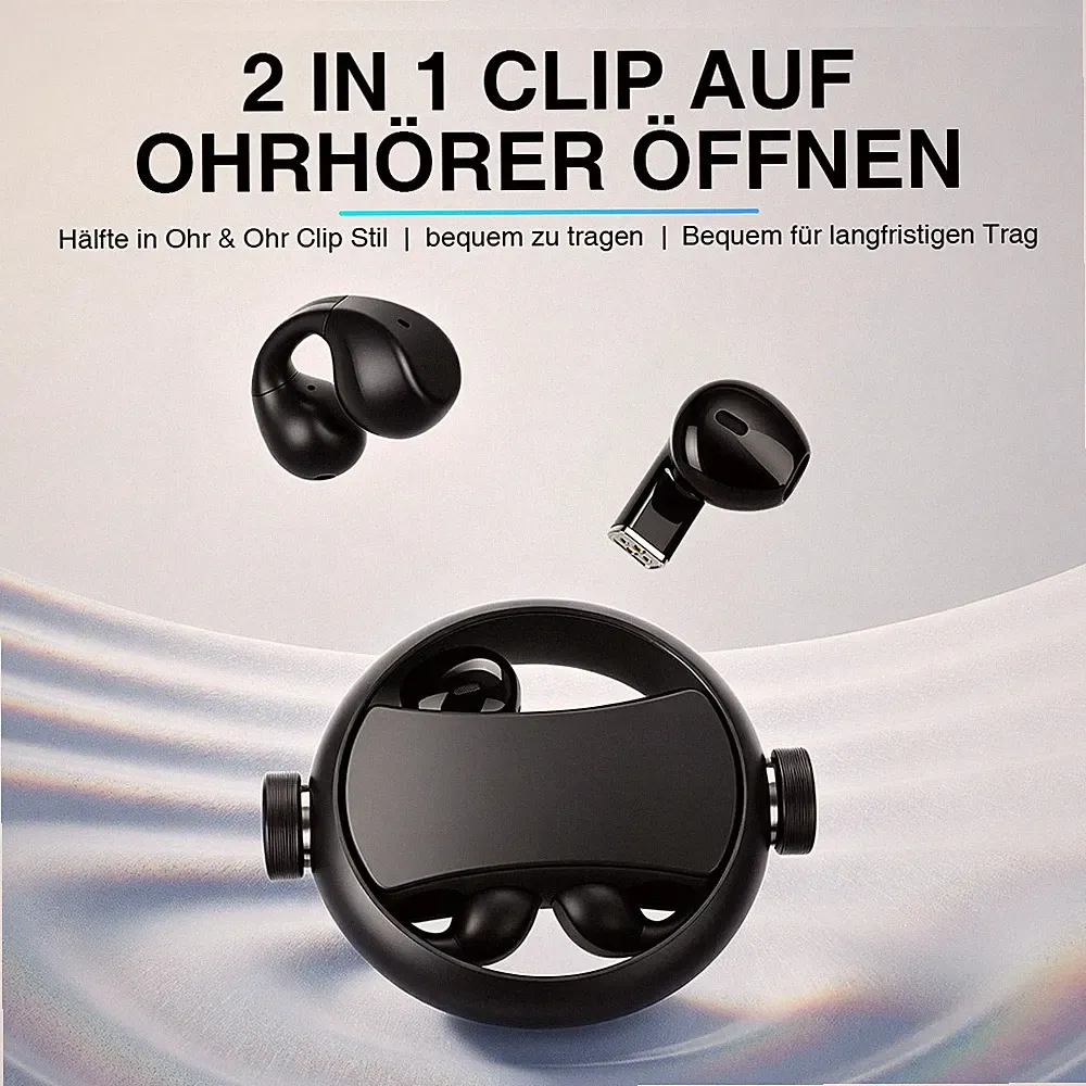 2026 Bluetooth 5.5 Kopfhörer Sport, Kopfhörer Kabellos Bluetooth NoiseCancelling