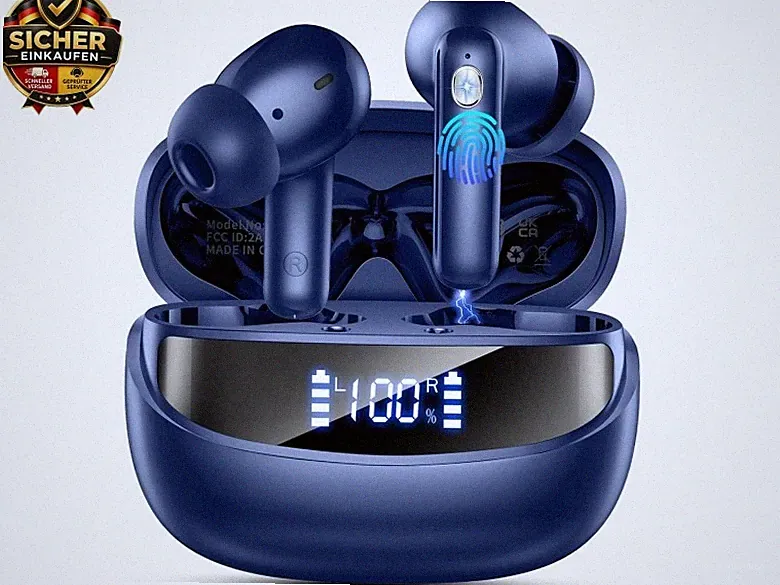 2026 Bluetooth Kopfhörer, Kopfhörer Kabellos Bluetooth 5.4 HiFi Stereo, 50 Std S