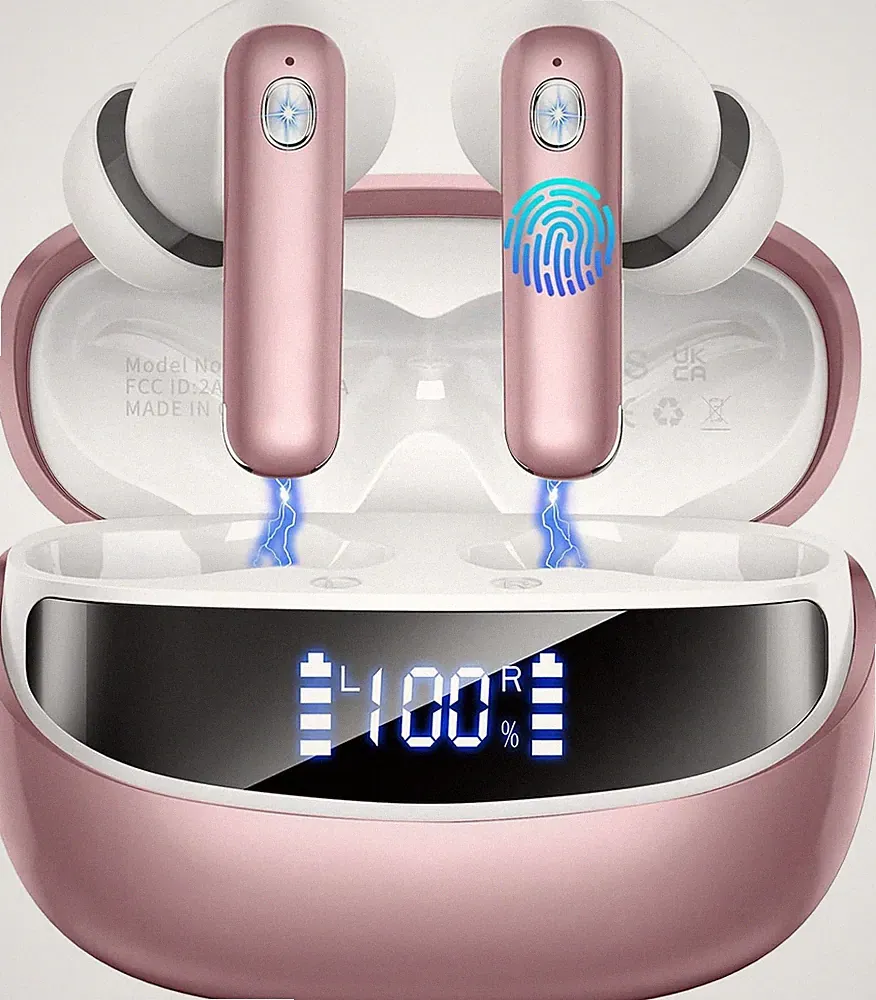 2026 Bluetooth Kopfhörer, Wasserdicht Kabellose Kopfhörer, 50 Std Spielzeit In E