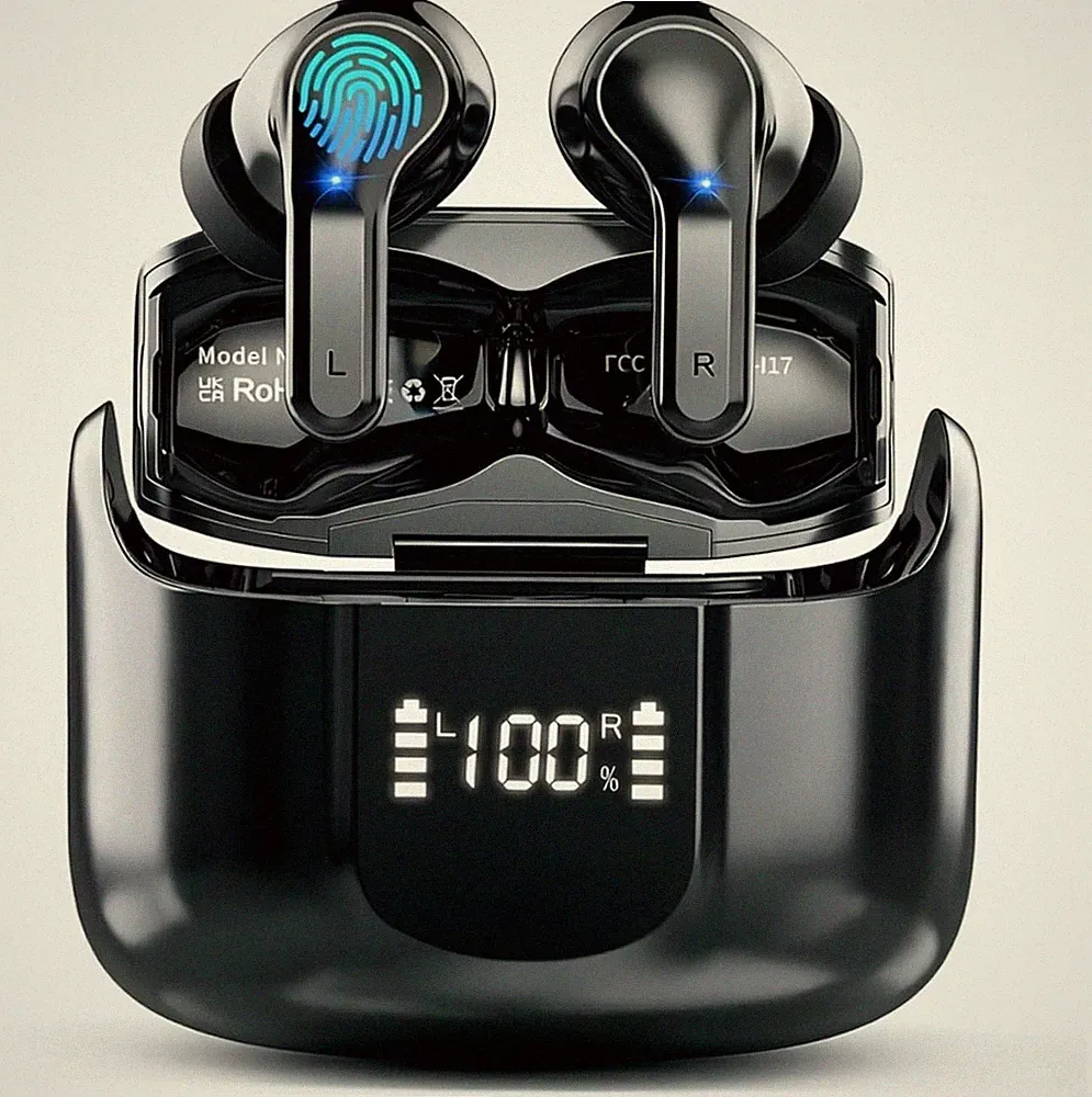 2026 Kopfhörer Kabellos Bluetooth 5.4 Kopfhörer, 6D-Stereo Ohrhörer in Ear