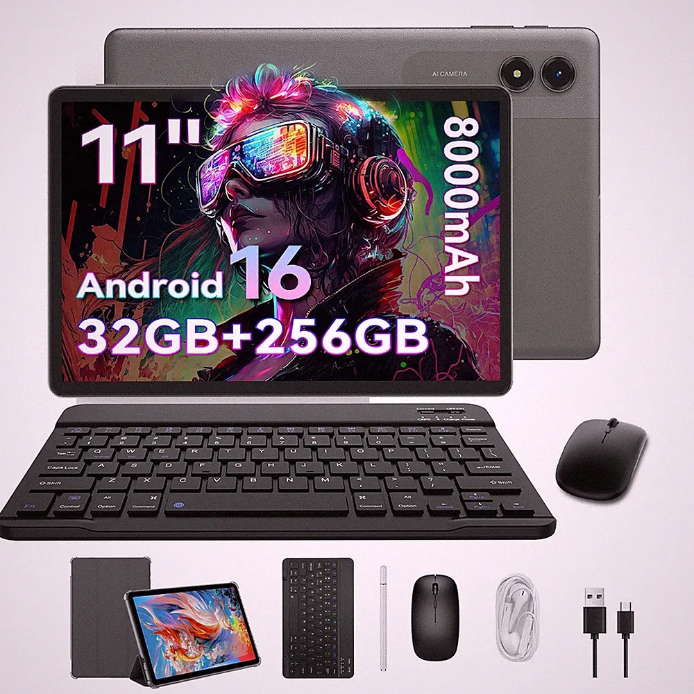 2026 Neu Gaming Tablet 32GB 256GB ROM Android 16 Octa-Core 8000mAh 5G WiFi