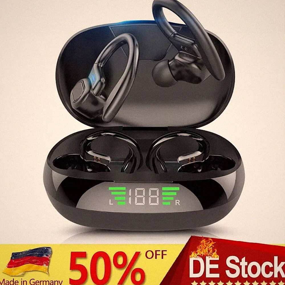 2026TWS Bluetooth Kopfhörer In Ear Ohrbügel Kabellos Sportkopfhörer mit Mikrofon