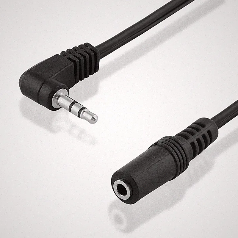 20cm Kabel Adapter 3,5mm Klinke Kupplung Buchse Kopfhörer Stecker Winkelstecker