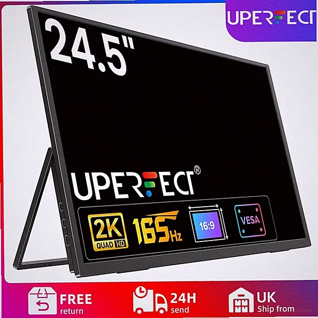 24" 165Hz Monitore Für Laptop Handy Xbox Switch Mobiler Screen VESA-kompatibel A