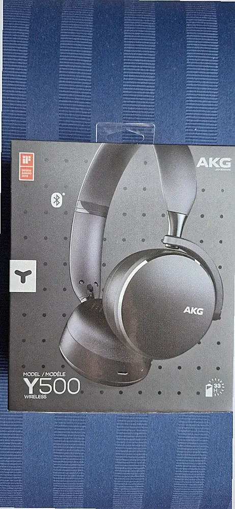 2AKG Y500Wireless BluetoothOn-Ear Kopfhörer-Graphite(GP-Y500) +Audio Transmitter