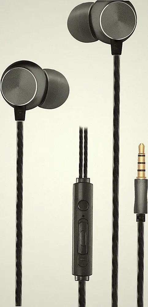 2GO Kopfhörer Headset Ohrhörer In Ear Slikon Aluminiumgehäus Kabelgebunden 120cm