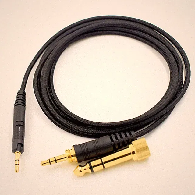 2m Audio Nylon Anschlusskabel Sennheiser HD559 HD560S HD569 HD598 HD599 HD558 ..