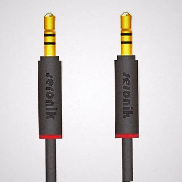 2m AUX Kabel Auto 3,5mm Stereo Klinken Audio Klinke Stecker Anlage iPhone Handy