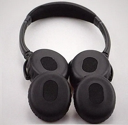 2X Ersatz OHRPOLSTER für Bose On-Ear Headset OE OE2 OE2i SoundTrue Leder Schwarz