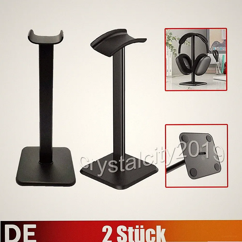 2x Kopfhörer Halterung Headset Halter Kopfhörer Ständer Aufhänger Aufsteller