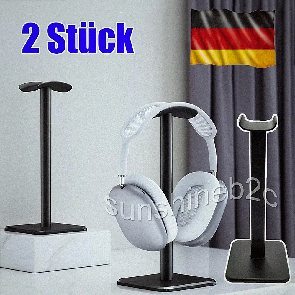 2X Kopfhörer Halterung Headset Halter Kopfhörer Ständer Aufsteller Aufhänger