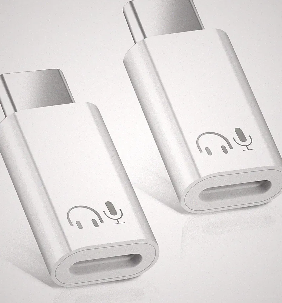 2x USB-C Audio Adapter Hi-Fi DAC Lightning Kompatibel iPhone Kopfhörer