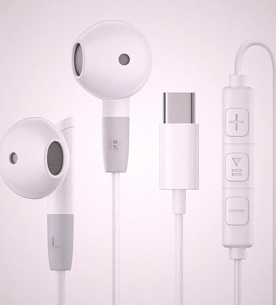 2x USB-C In-Ear-Kopfhörer mit Mikrofon Headset Kabel iPhone 17 16 15 Samsung S25