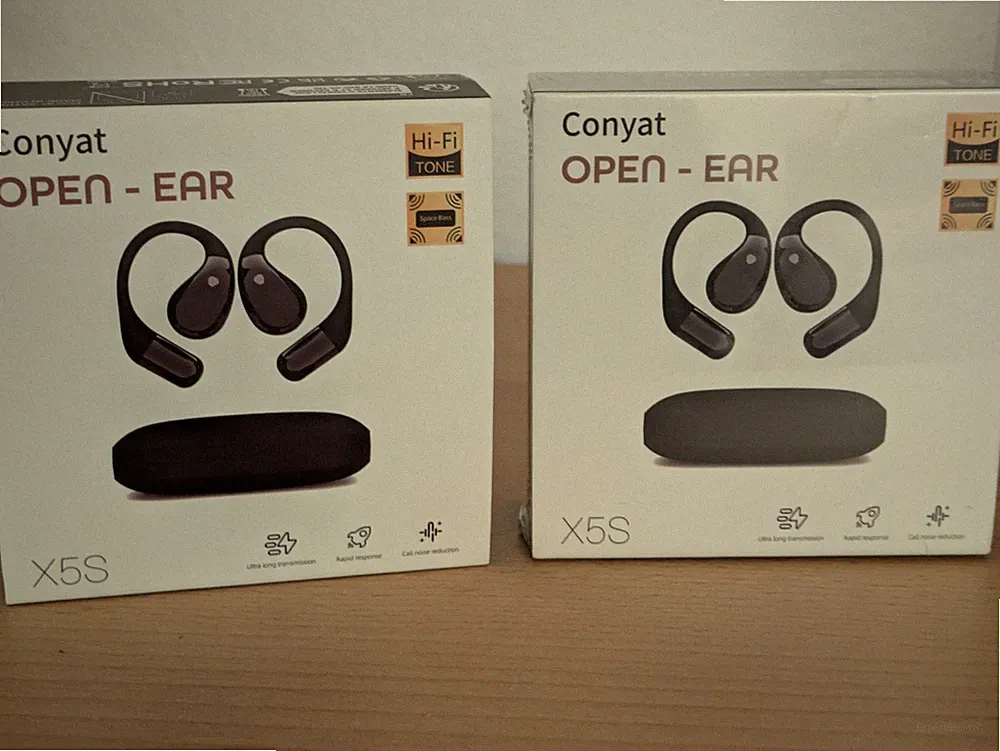 2xKopfhörer Open-Ear Bluetooth 6 -IP7- wasserdicht- 40H Spielzeit- Marke Conyat