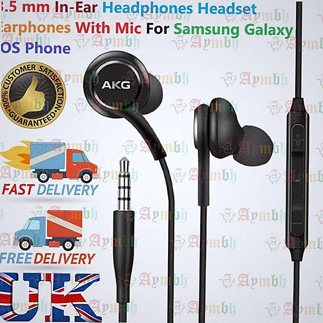 3,5 mm In-Ear Kopfhörer Headset Ohrhörer mit Mikrofon für Samsung Galaxy IOS Handy