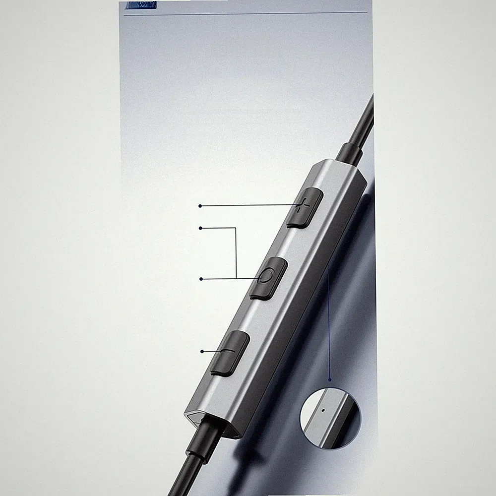 3,5 mm kabelgebundene magnetische Ohrhörer mit dynamischem Treiber für Gaming