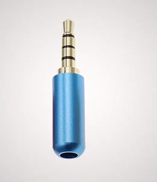 3.5mm 4polig Stereo Klinkenstecker Kopfhörer Klinke Lötanschluss Audio Stecker r