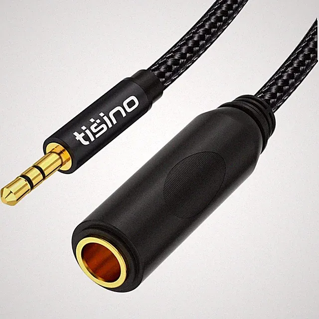 3,5mm Klinke Adapter, 6,35mm Klinkenstecker, Stereo, Verlängerung, Audio Kabel