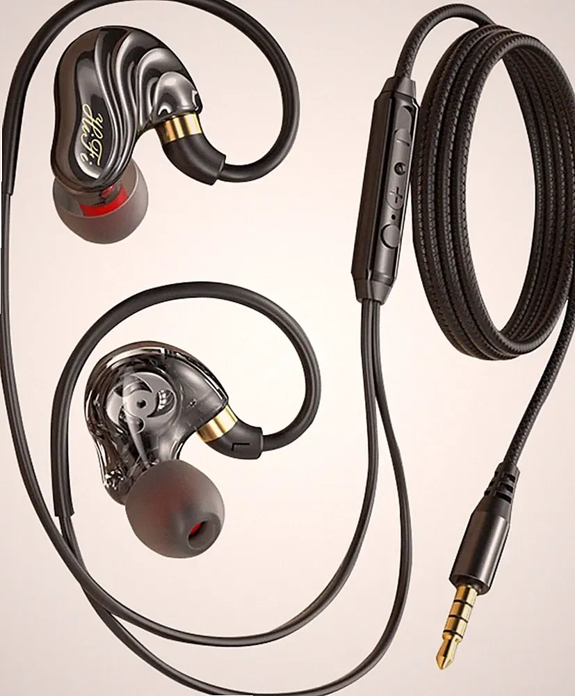 3,5mm Klinke Dual-Treiber Kopfhörer mit Kabel Ohrhörer mit Bügel | Hifi, Bass, A